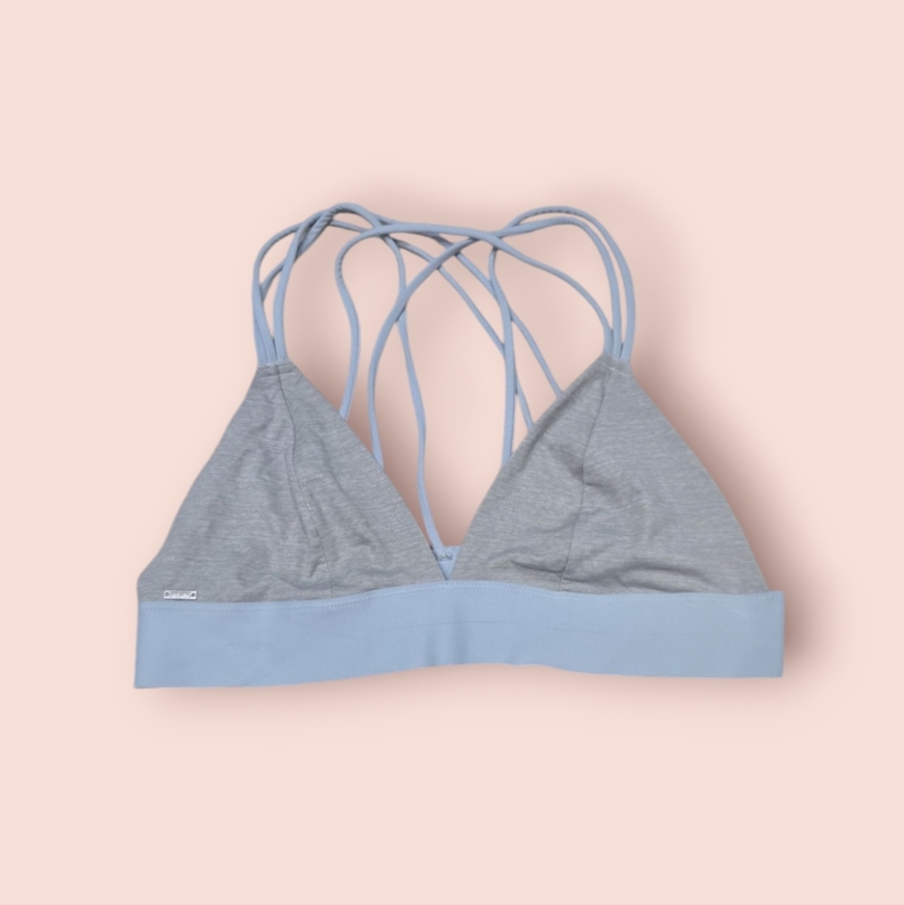 ❤️2/$18 Victoria Secret Blue / Grey Bralette S
